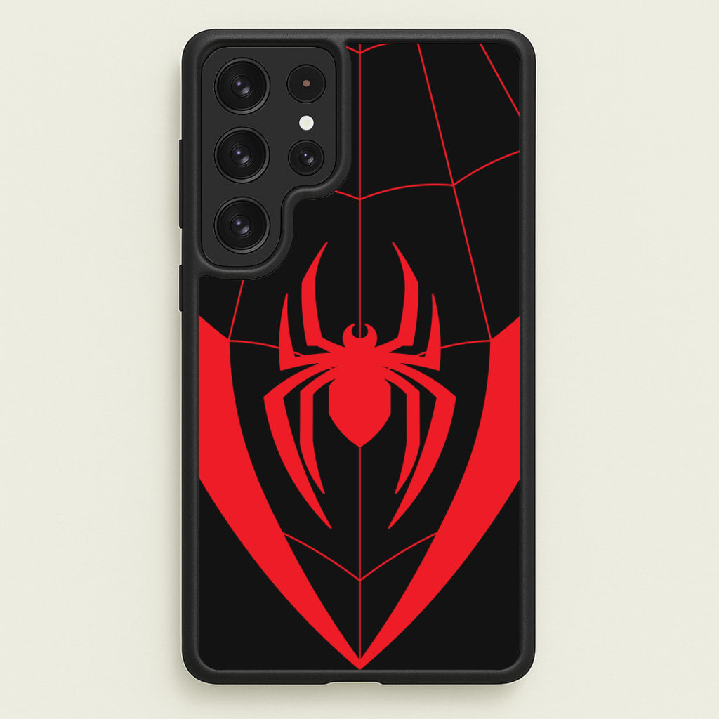 Red And Black Spider Costume - Marvel Phone Case for Galaxy S22 Ultra
