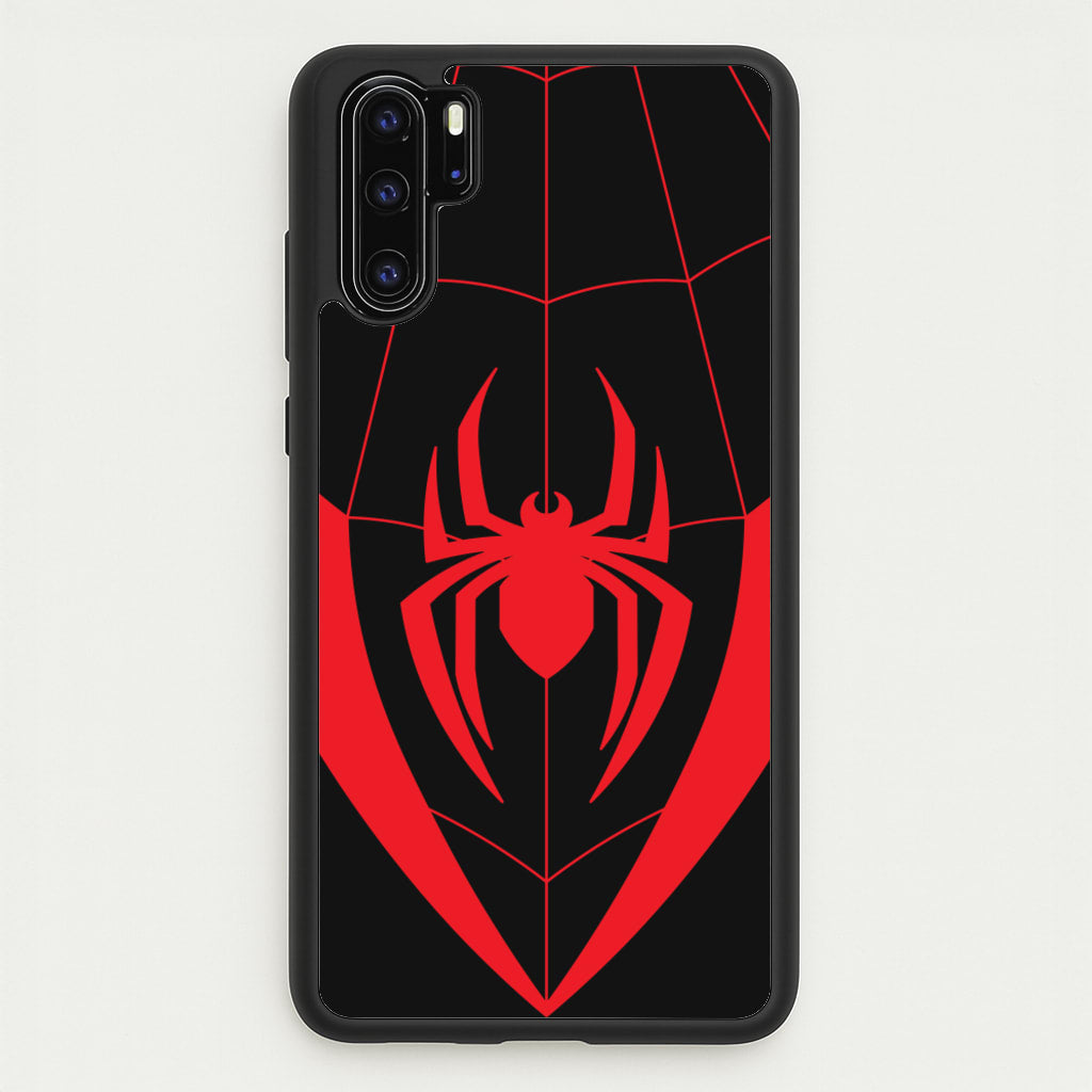 Red And Black Spider Costume - Marvel Phone Case for Huawei P30 Pro