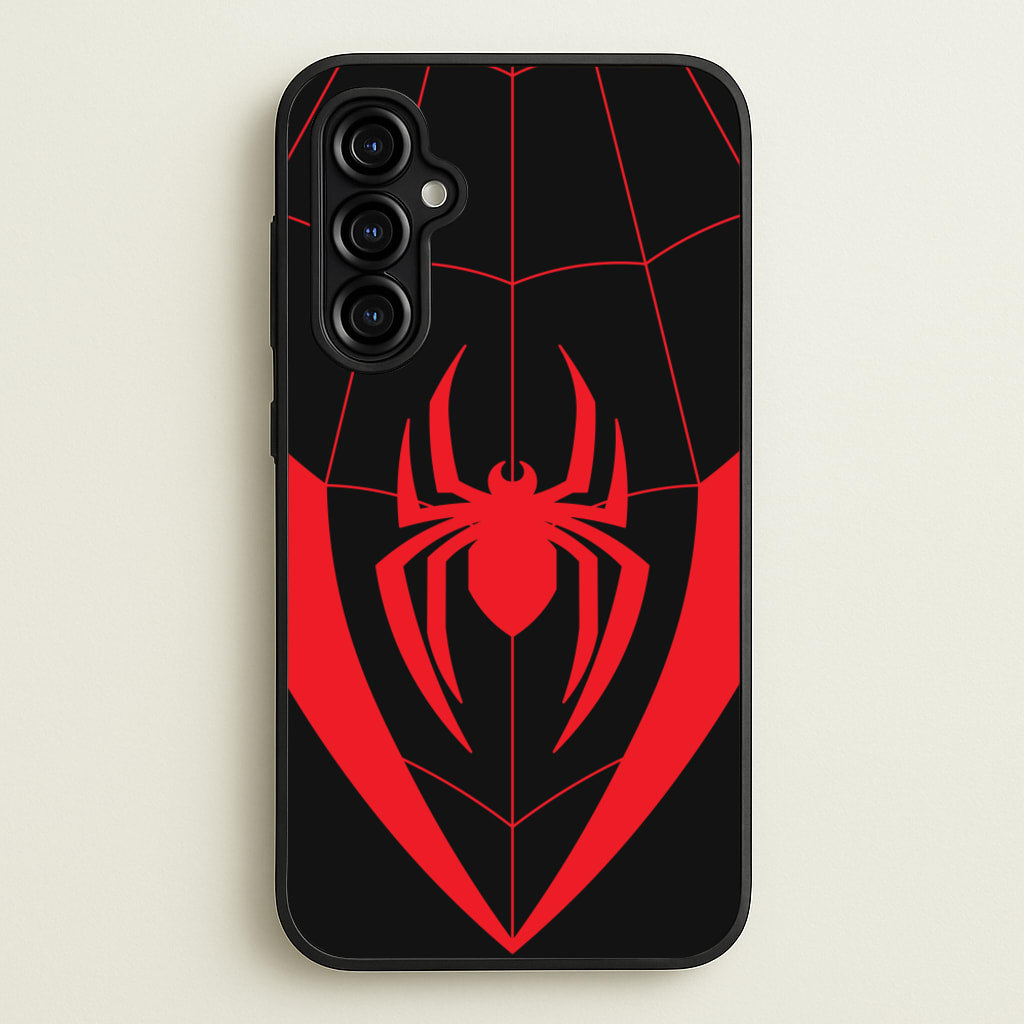Red And Black Spider Costume - Marvel Phone Case for Galaxy A54