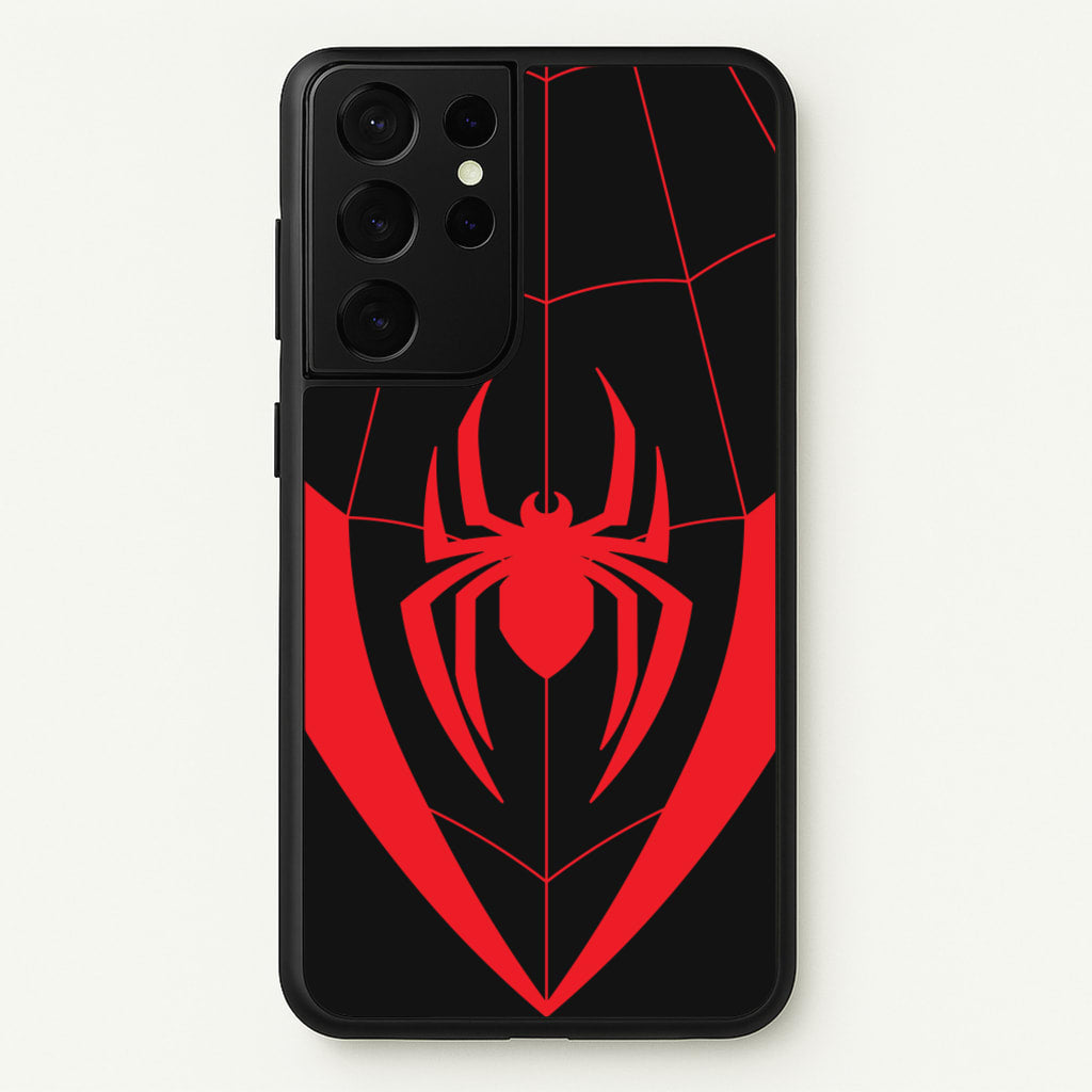 Red And Black Spider Costume - Marvel Phone Case for Galaxy S21 Ultra