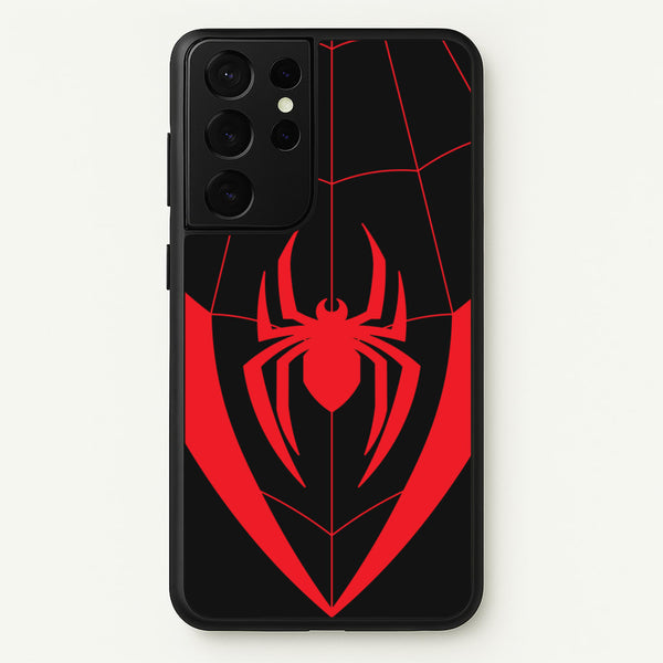Red And Black Spider Costume - Marvel Phone Case for Galaxy S21 Ultra