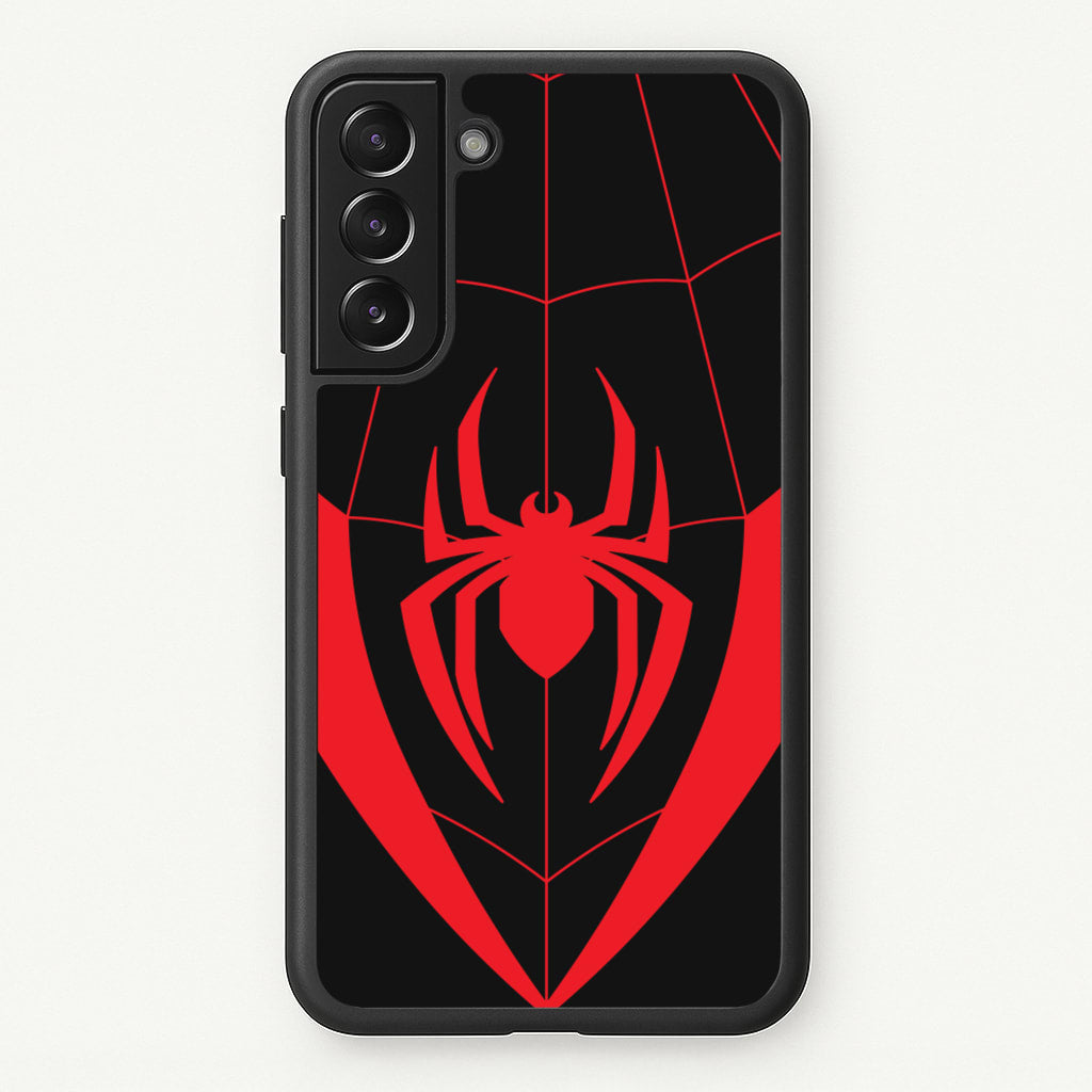 Red And Black Spider Costume - Marvel Phone Case for Galaxy S21