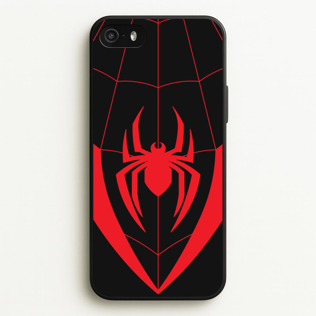 Red And Black Spider Costume - Marvel Phone Case for iPhone 5 / 5s / SE 2016