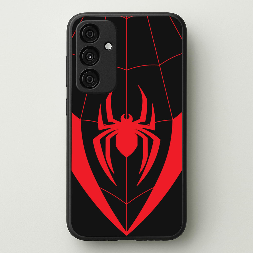 Red And Black Spider Costume - Marvel Phone Case for Galaxy A55