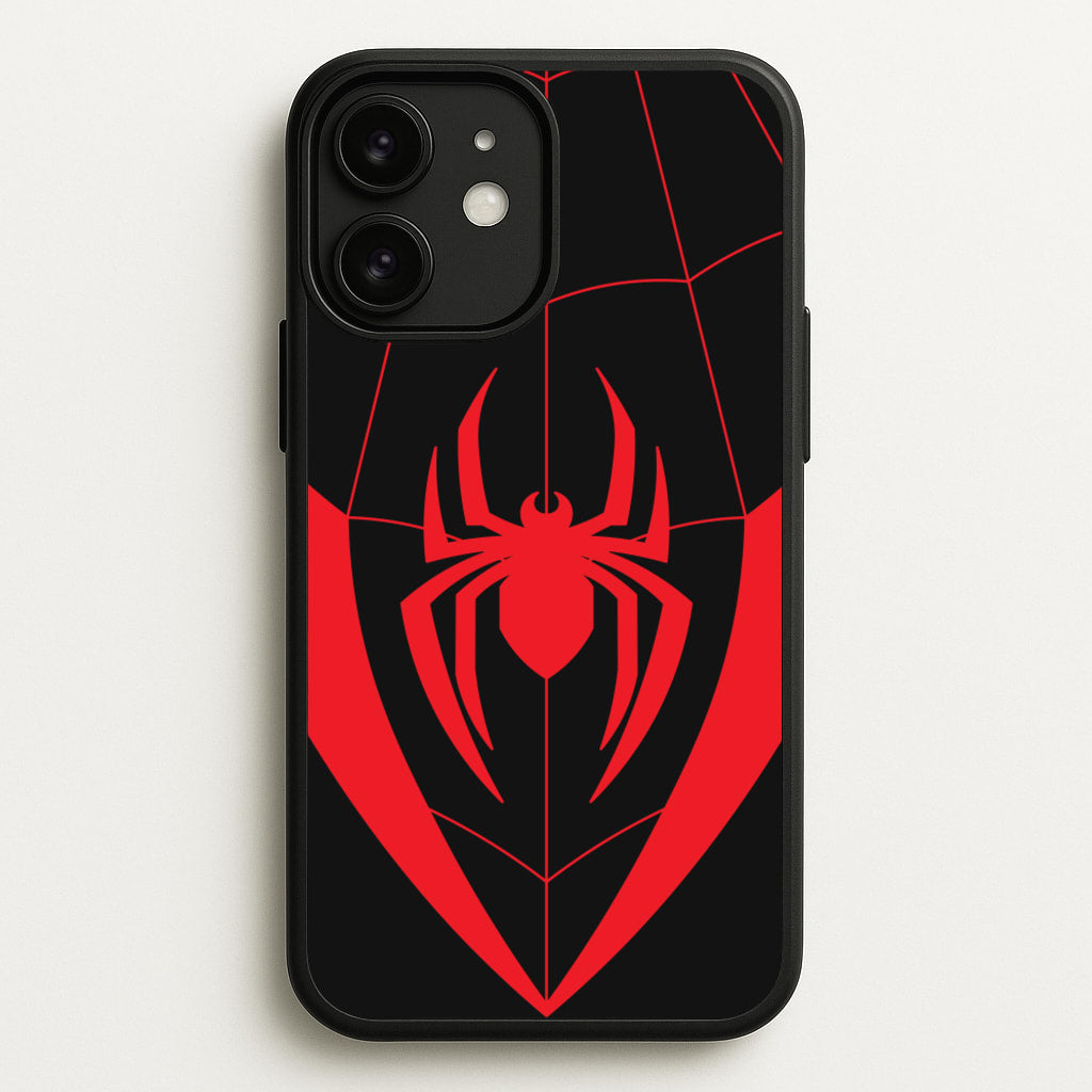Red And Black Spider Costume - Marvel Phone Case for iPhone 11