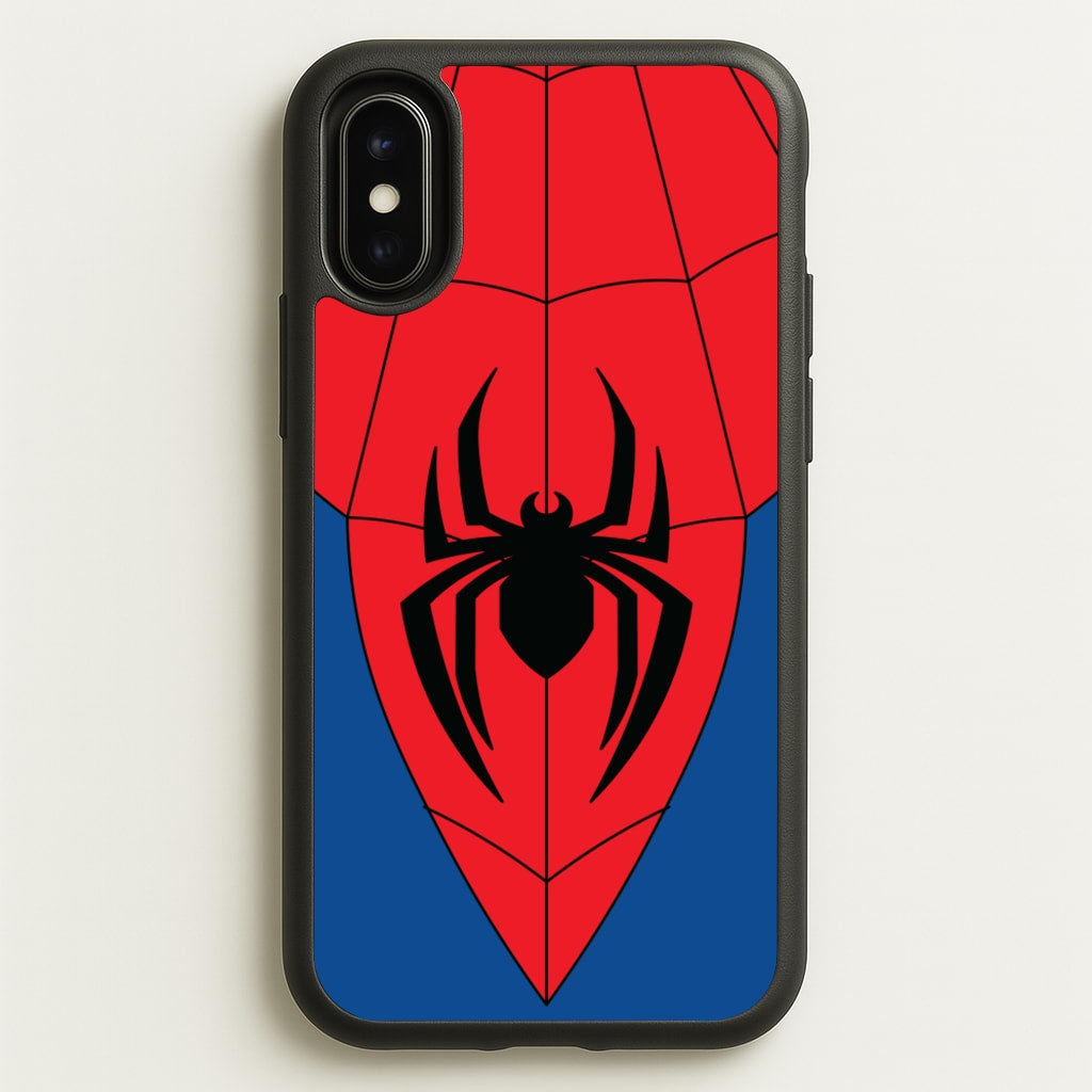 Red And Blue Spider Costume - Marvel Phone Case for iPhone X / XS