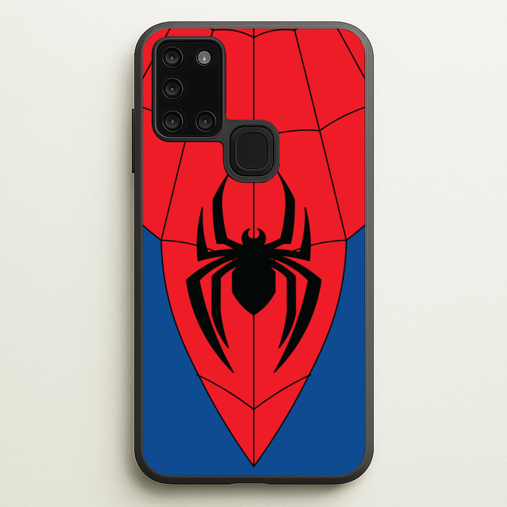 Red And Blue Spider Costume - Marvel Phone Case for Galaxy A21s
