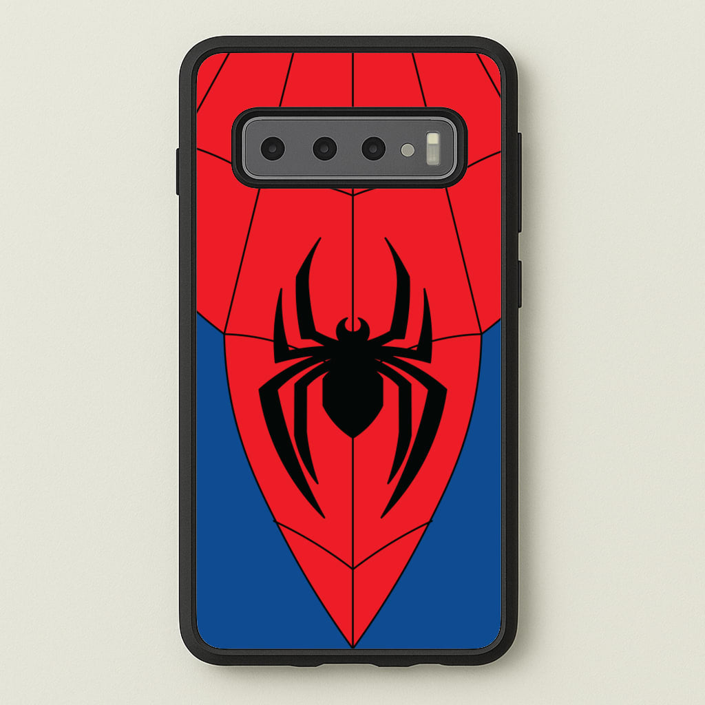 Red And Blue Spider Costume - Marvel Phone Case for Galaxy S10