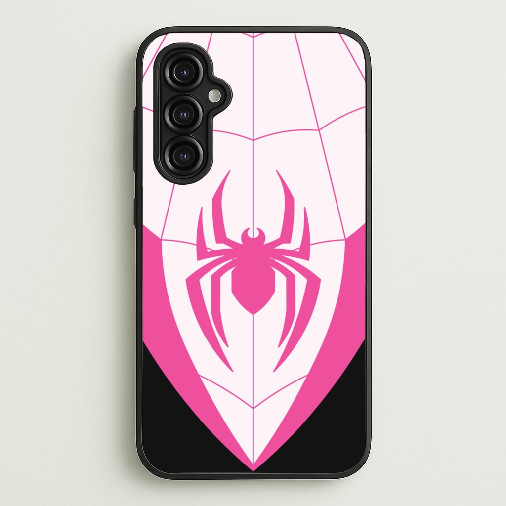 Pink And Black Spider Costume - Marvel Phone Case for Galaxy A14