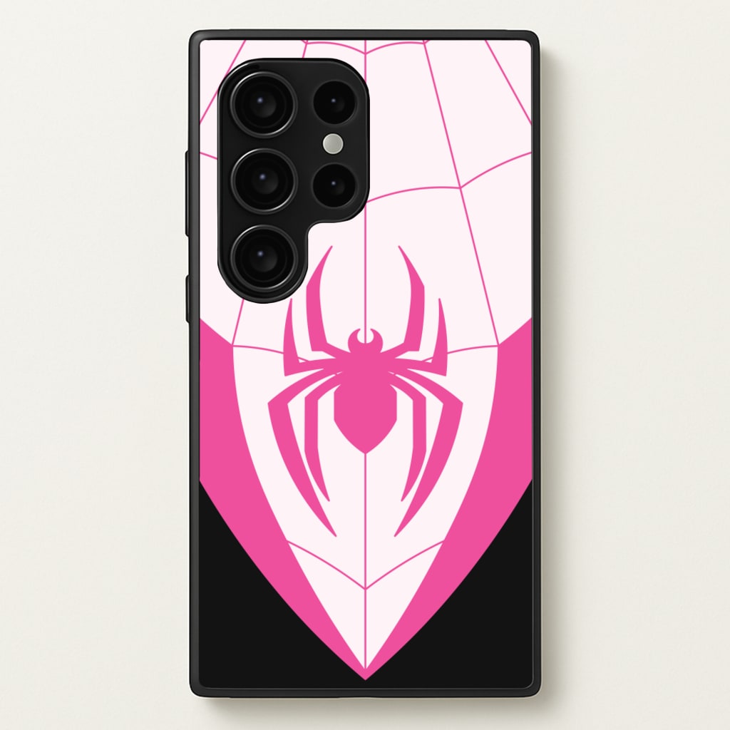 Pink And Black Spider Costume - Marvel Phone Case for Galaxy S24 Ultra