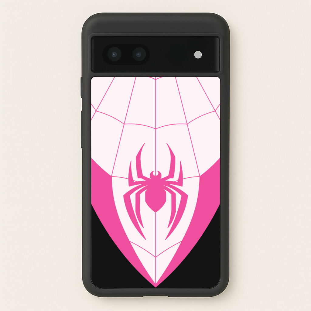 Pink And Black Spider Costume - Marvel Phone Case for Google Pixel 7a