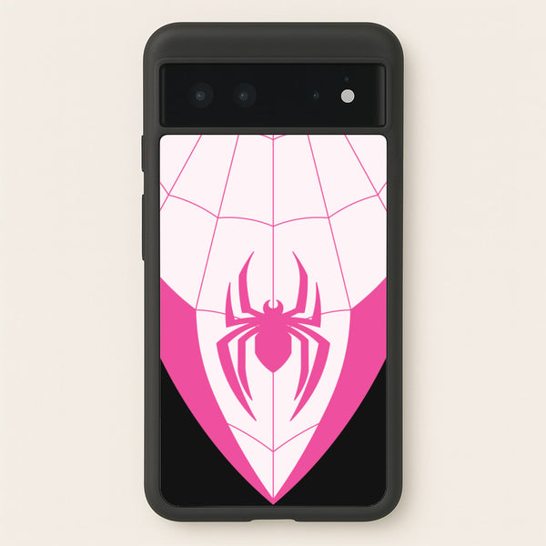 Pink And Black Spider Costume - Marvel Phone Case for Google Pixel 6