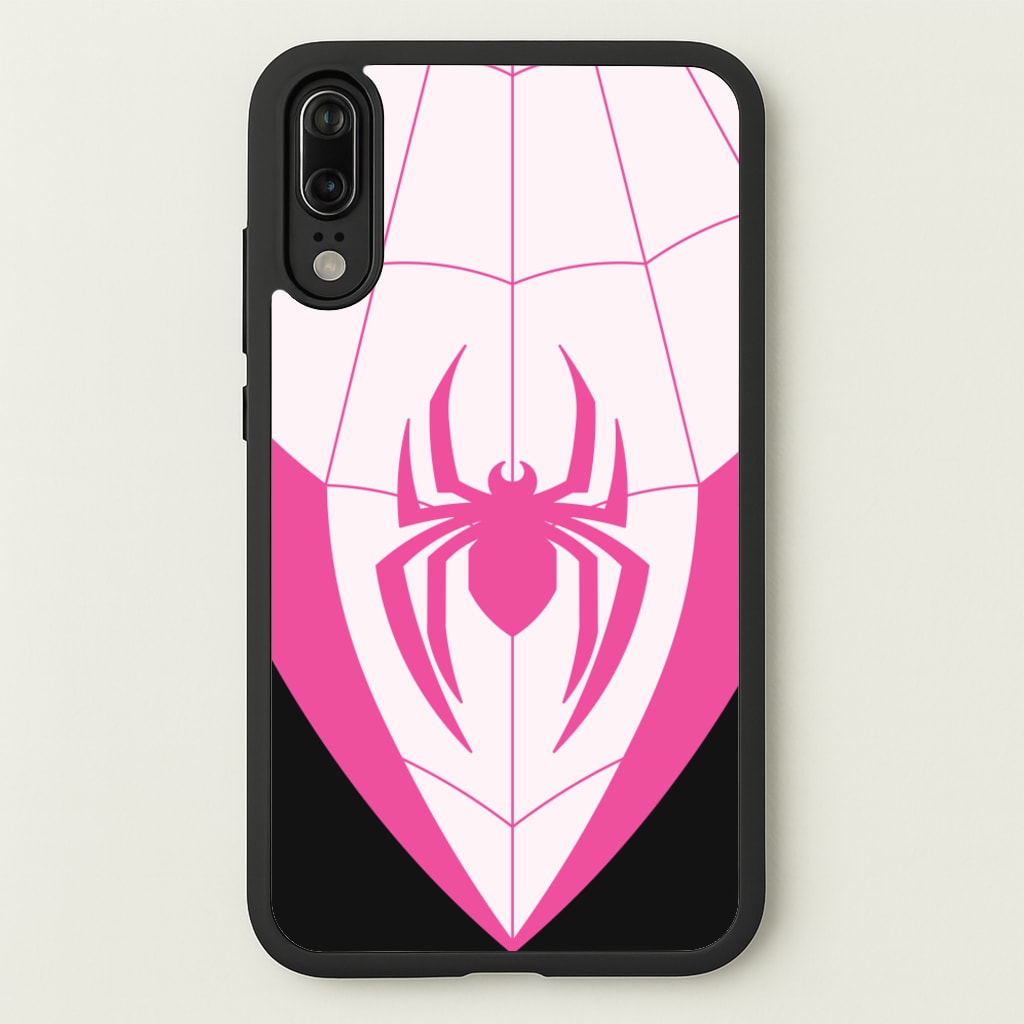 Pink And Black Spider Costume - Marvel Phone Case for Huawei P20
