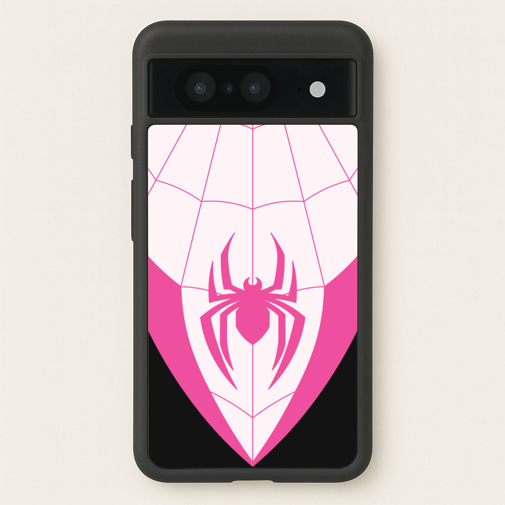 Pink And Black Spider Costume - Marvel Phone Case for Google Pixel 8