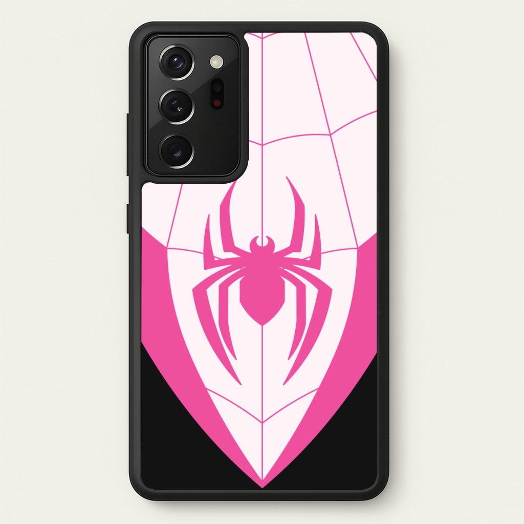Pink And Black Spider Costume - Marvel Phone Case for Galaxy Note 20 Ultra