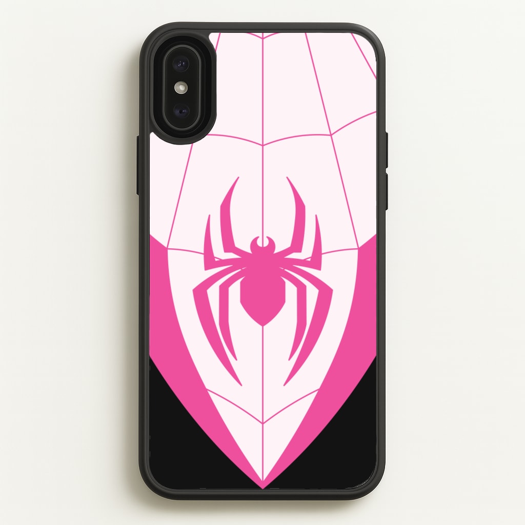Pink And Black Spider Costume - Marvel Phone Case for iPhone XS Max