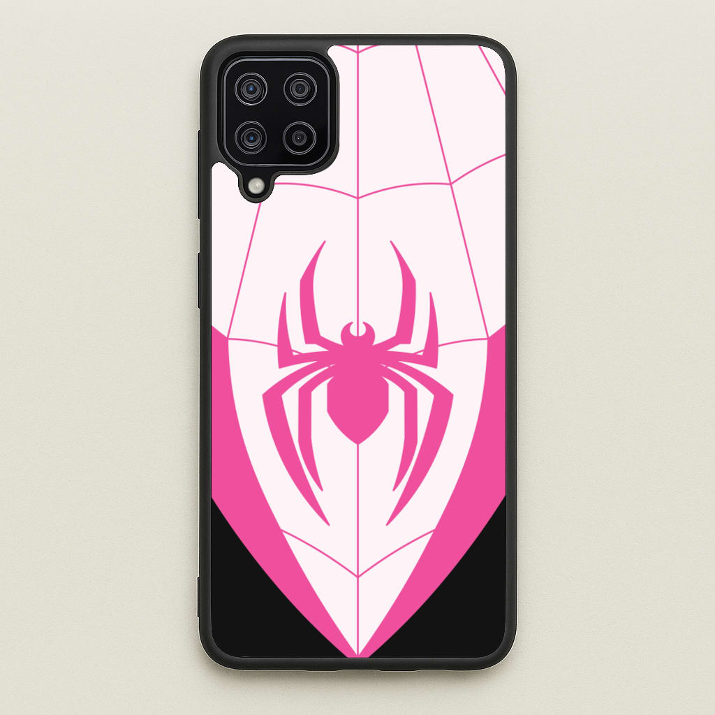 Pink And Black Spider Costume - Marvel Phone Case for Galaxy A12