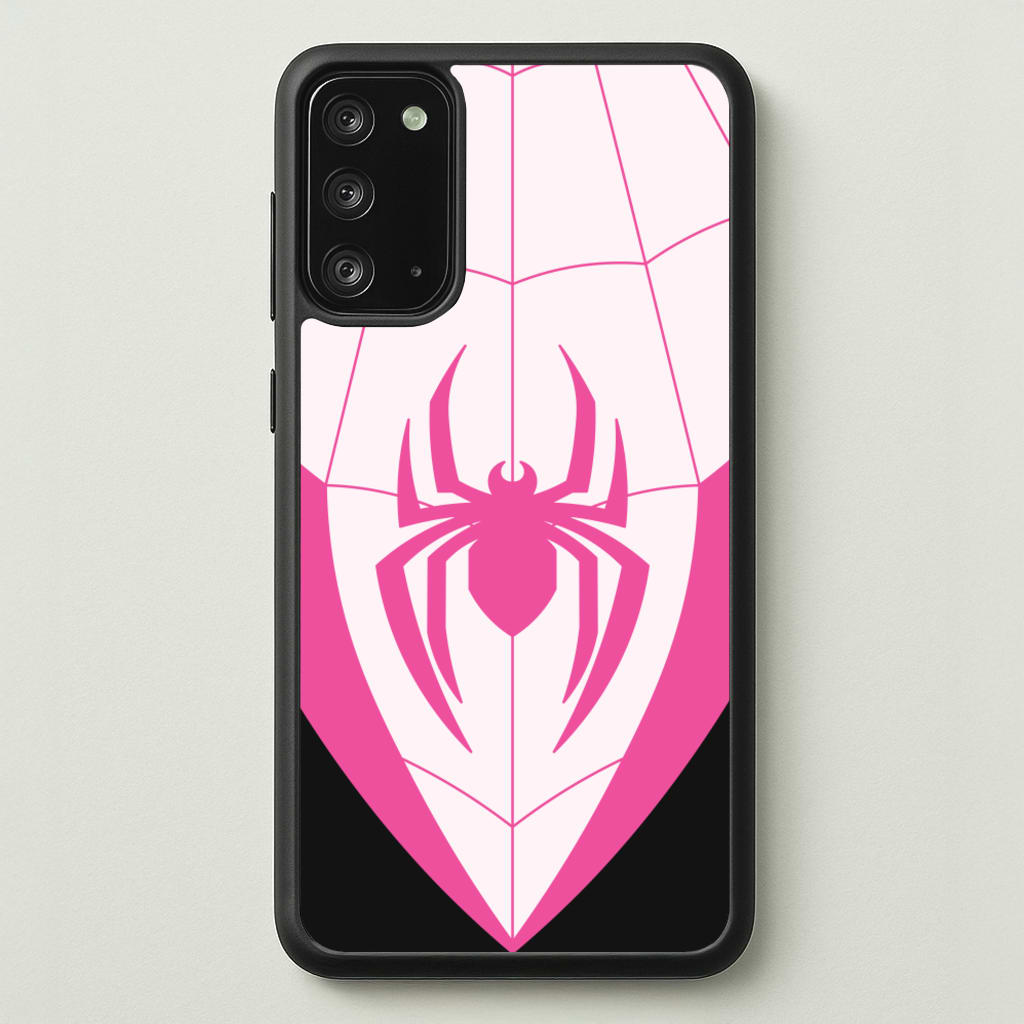 Pink And Black Spider Costume - Marvel Phone Case for Galaxy Note 20