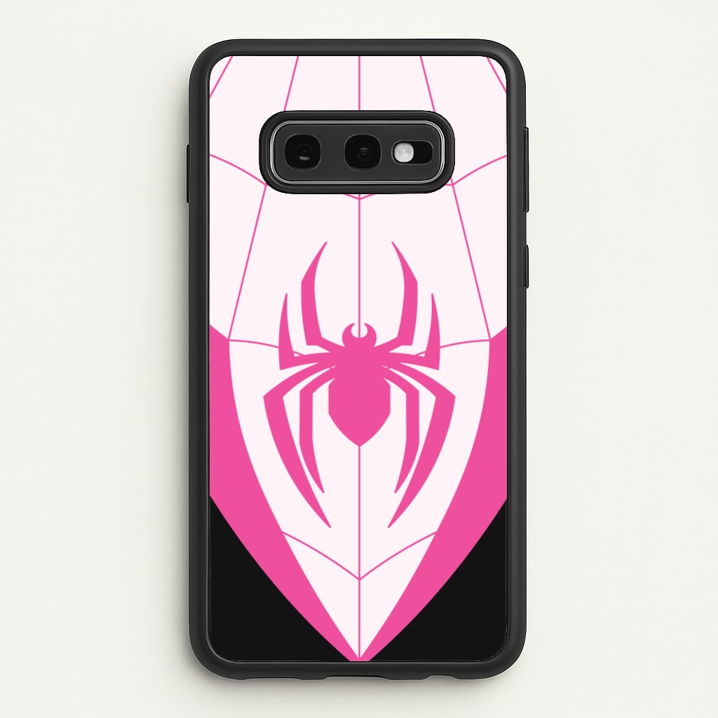 Pink And Black Spider Costume - Marvel Phone Case for Galaxy S10e