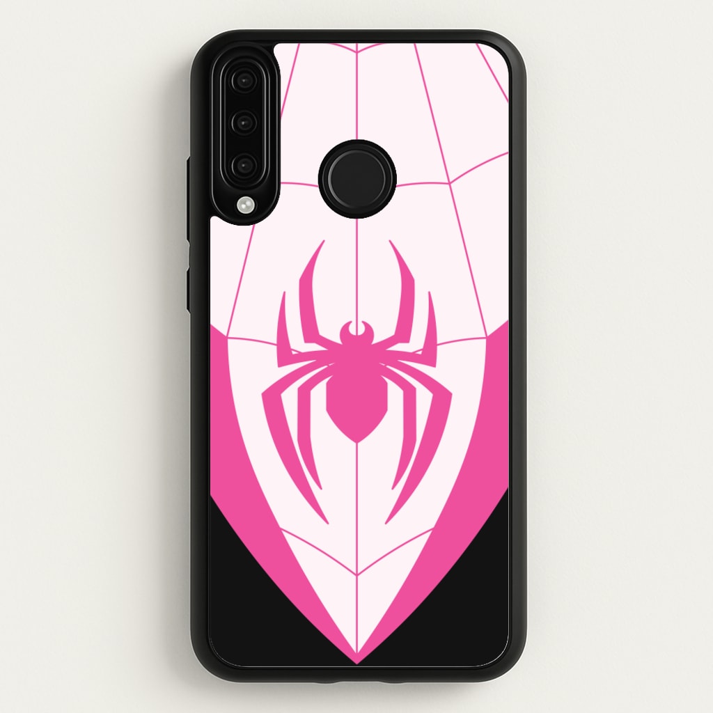 Pink And Black Spider Costume - Marvel Phone Case for Huawei P30 Lite