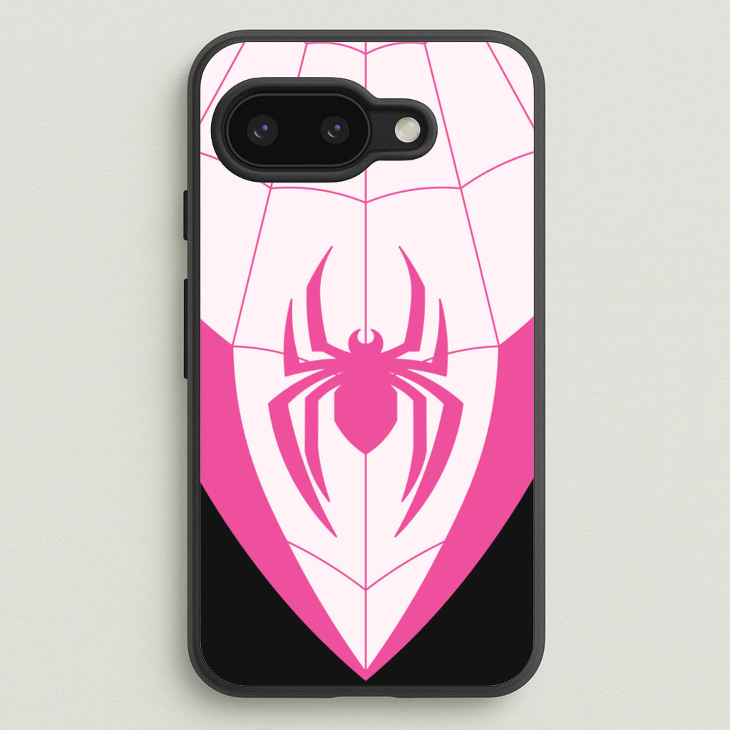 Pink And Black Spider Costume - Marvel Phone Case for Google Pixel 9a
