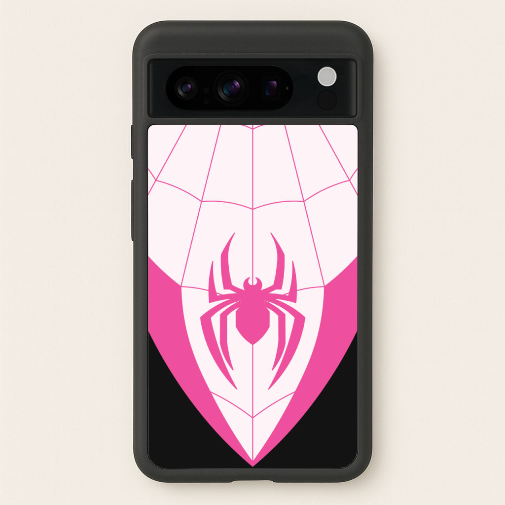 Pink And Black Spider Costume - Marvel Phone Case for Google Pixel 8 Pro