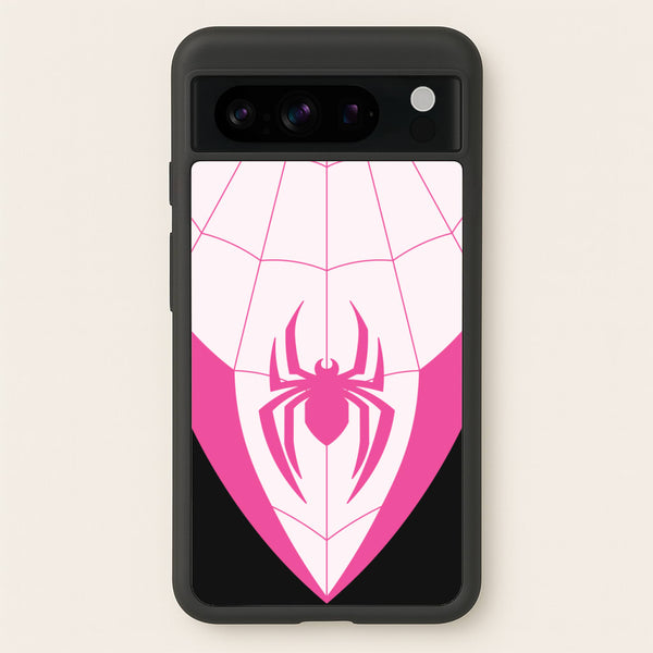 Pink And Black Spider Costume - Marvel Phone Case for Google Pixel 8 Pro