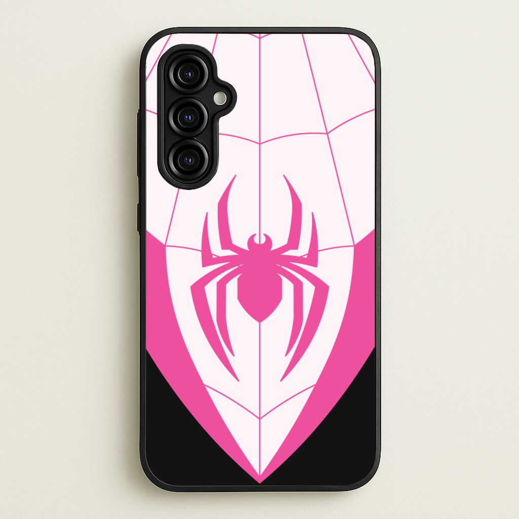 Pink And Black Spider Costume - Marvel Phone Case for Galaxy A54
