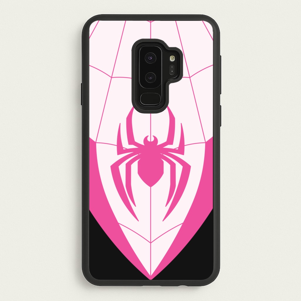 Pink And Black Spider Costume - Marvel Phone Case for Galaxy S9 Plus
