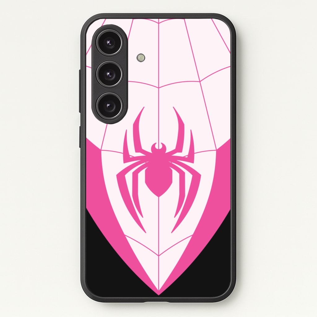 Pink And Black Spider Costume - Marvel Phone Case for Galaxy S24