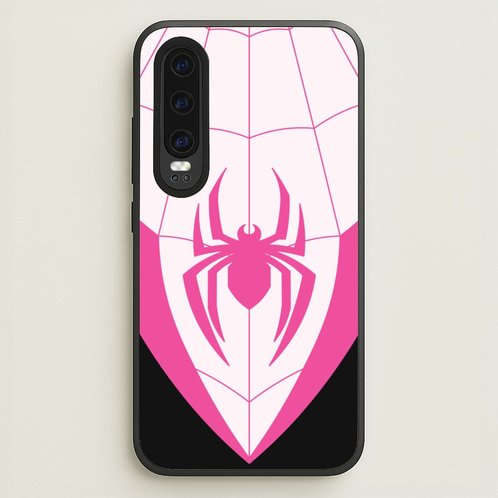 Pink And Black Spider Costume - Marvel Phone Case for Huawei P30