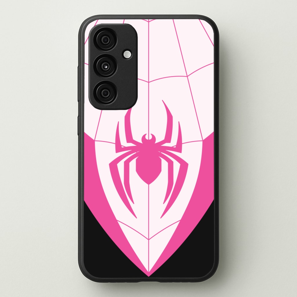 Pink And Black Spider Costume - Marvel Phone Case for Galaxy A15