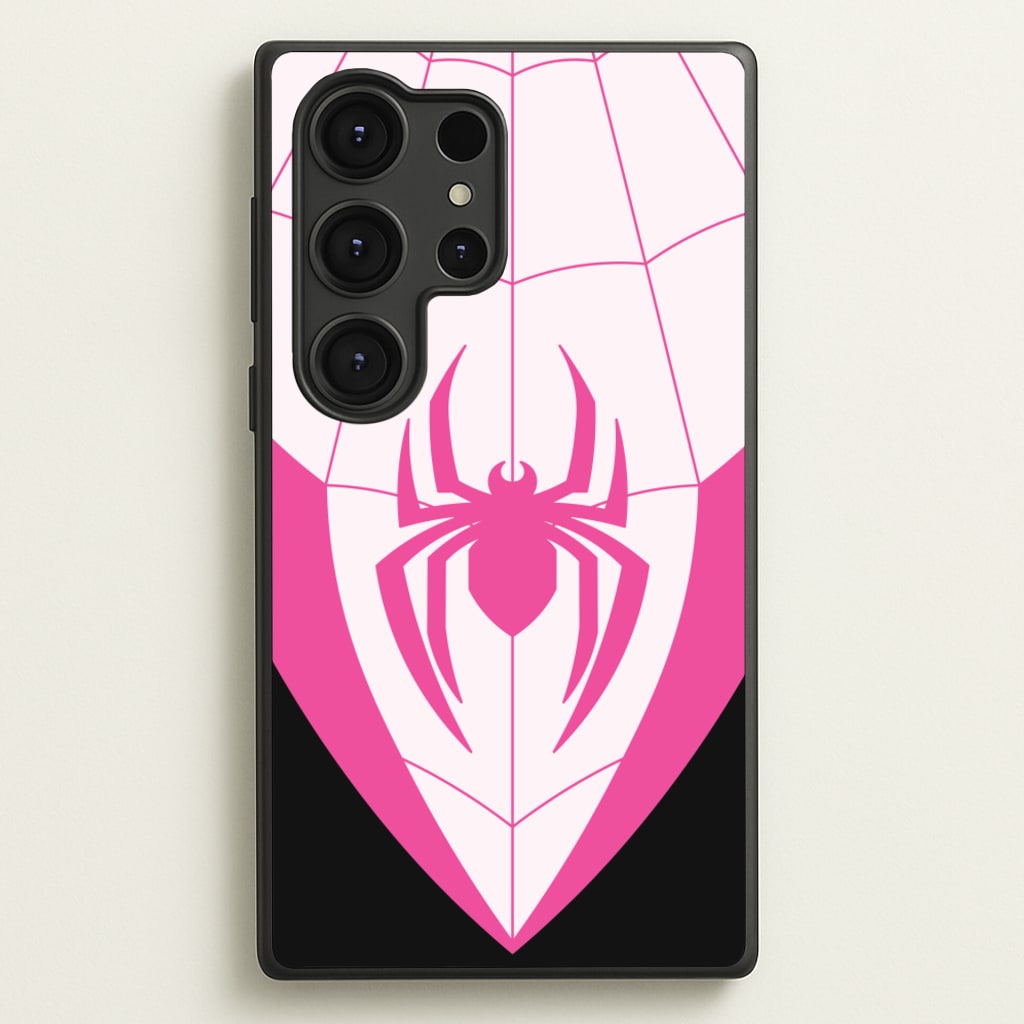 Pink And Black Spider Costume - Marvel Phone Case for Galaxy S25 Ultra