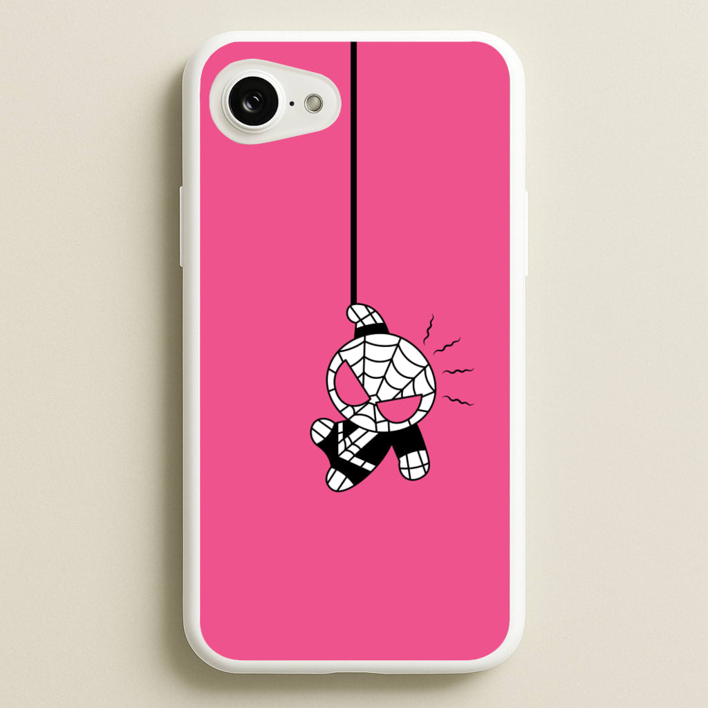 Pink Hanging Spider Hero - Marvel Phone Case for iPhone 16e