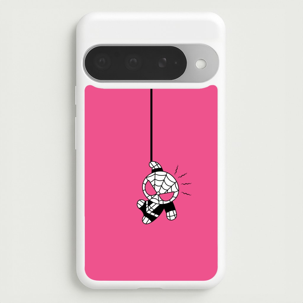 Pink Hanging Spider Hero Phone Case for Google Pixel 10 Pro XL