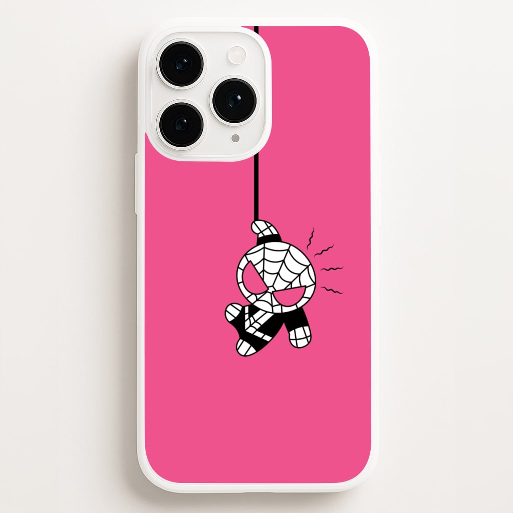 Pink Hanging Spider Hero - Marvel Phone Case for iPhone 11 Pro Max