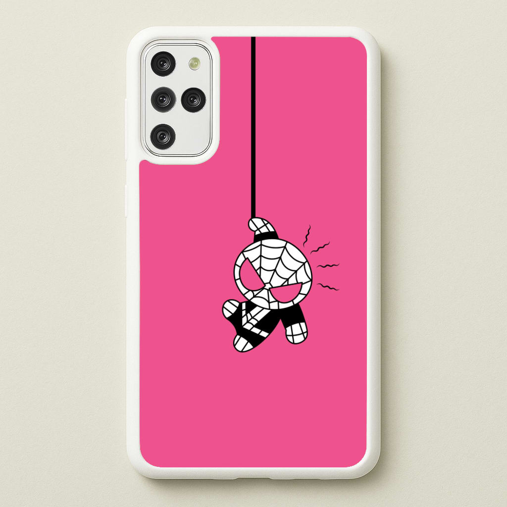 Pink Hanging Spider Hero - Marvel Phone Case for Galaxy S20 Plus
