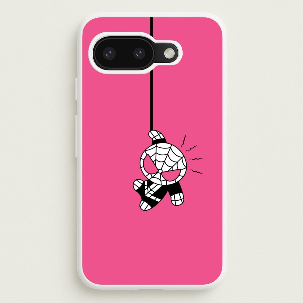 Pink Hanging Spider Hero - Marvel Phone Case for Google Pixel 9a
