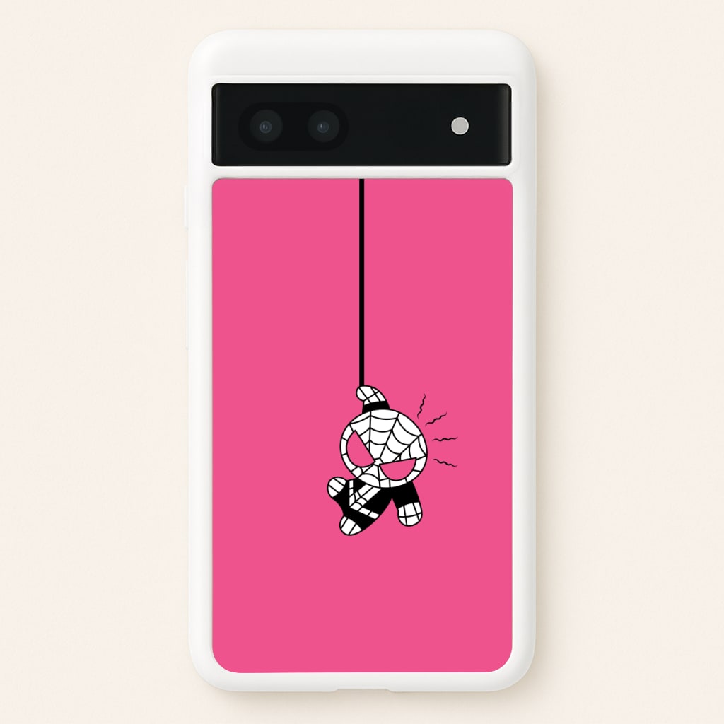 Pink Hanging Spider Hero - Marvel Phone Case for Google Pixel 6a