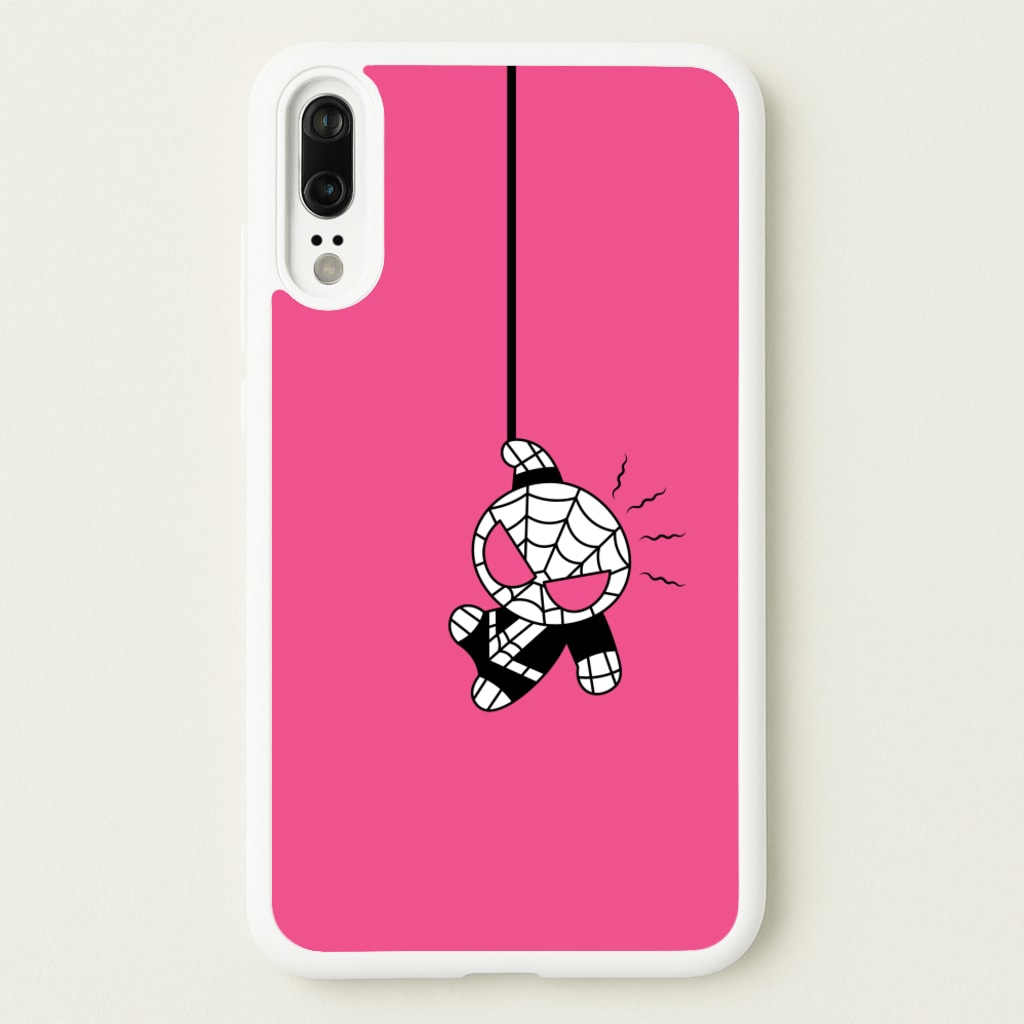 Pink Hanging Spider Hero - Marvel Phone Case for Huawei P20