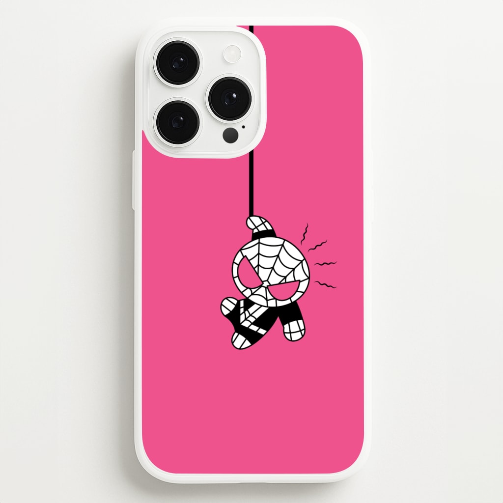Pink Hanging Spider Hero - Marvel Phone Case for iPhone 13 Pro Max