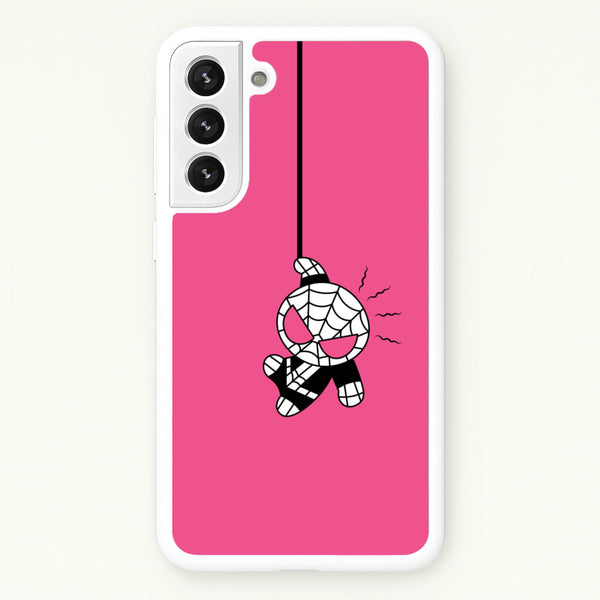 Pink Hanging Spider Hero - Marvel Phone Case for Galaxy S21FE