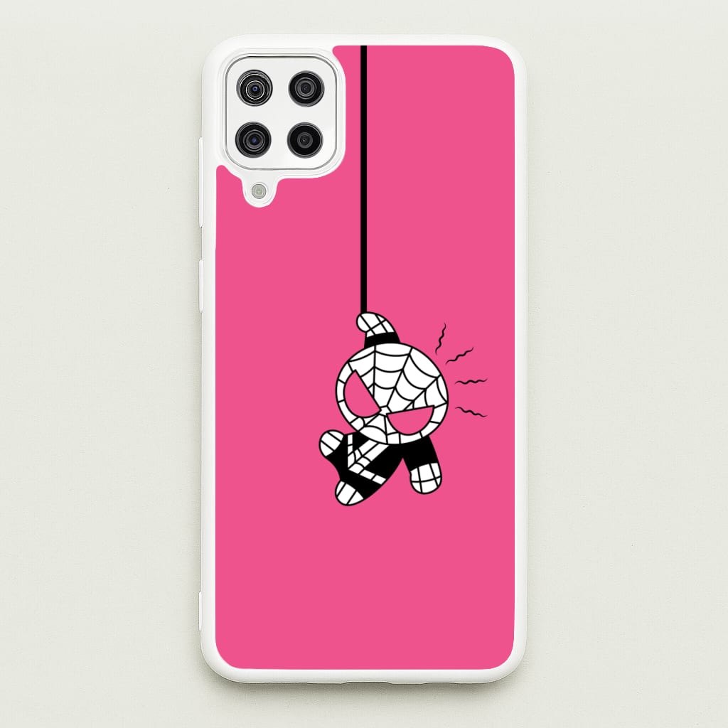 Pink Hanging Spider Hero - Marvel Phone Case for Galaxy A12