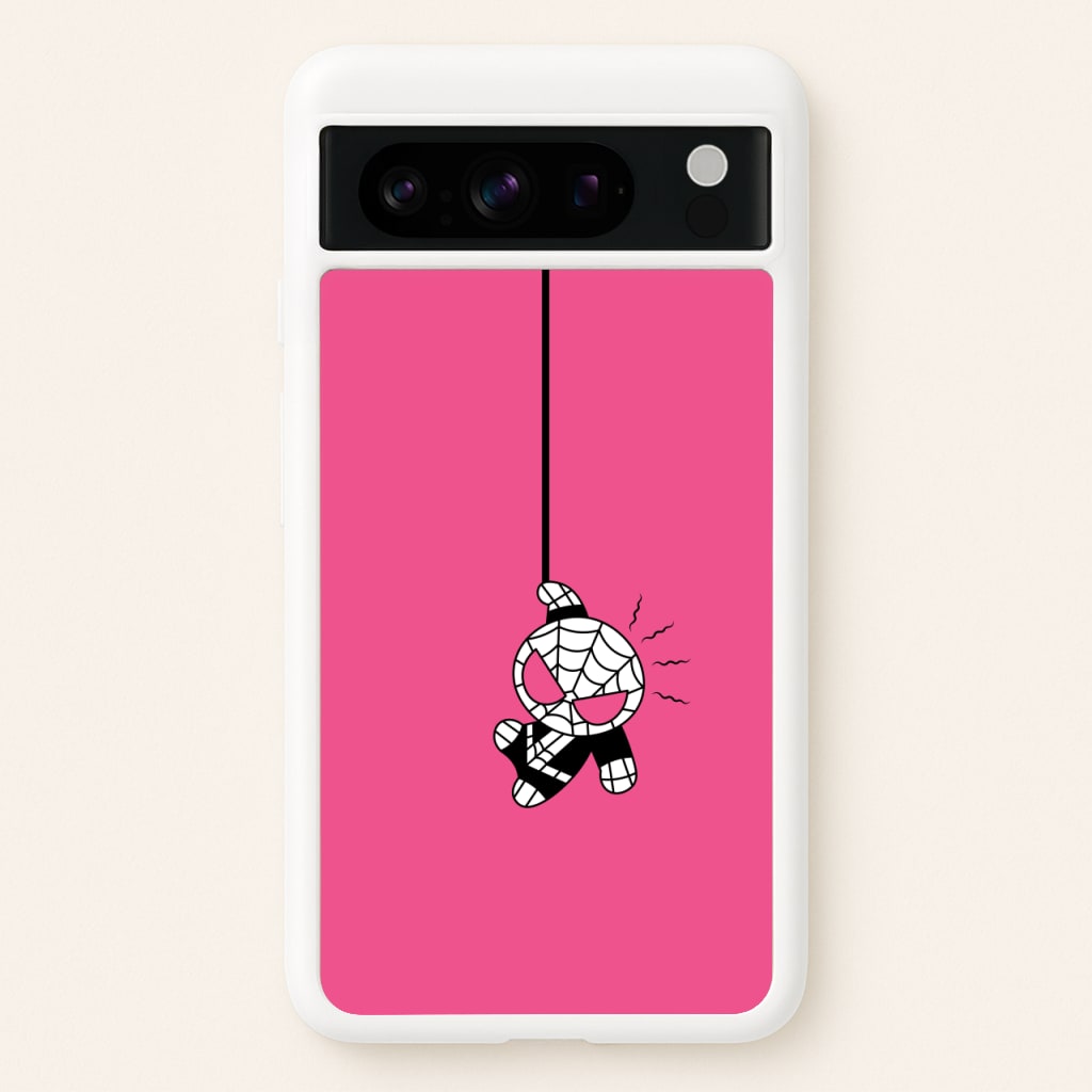 Pink Hanging Spider Hero - Marvel Phone Case for Google Pixel 8 Pro