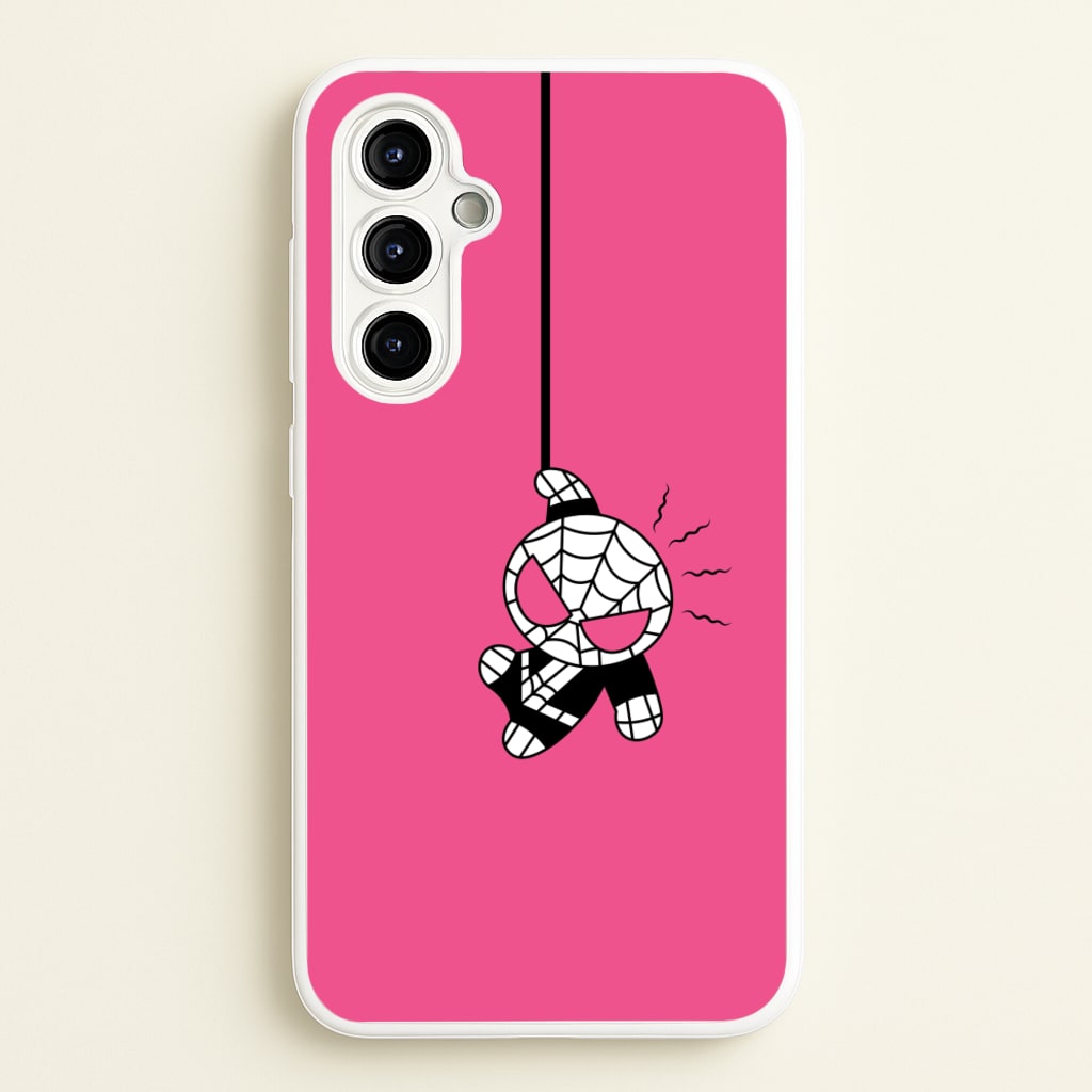 Pink Hanging Spider Hero - Marvel Phone Case for Galaxy A54