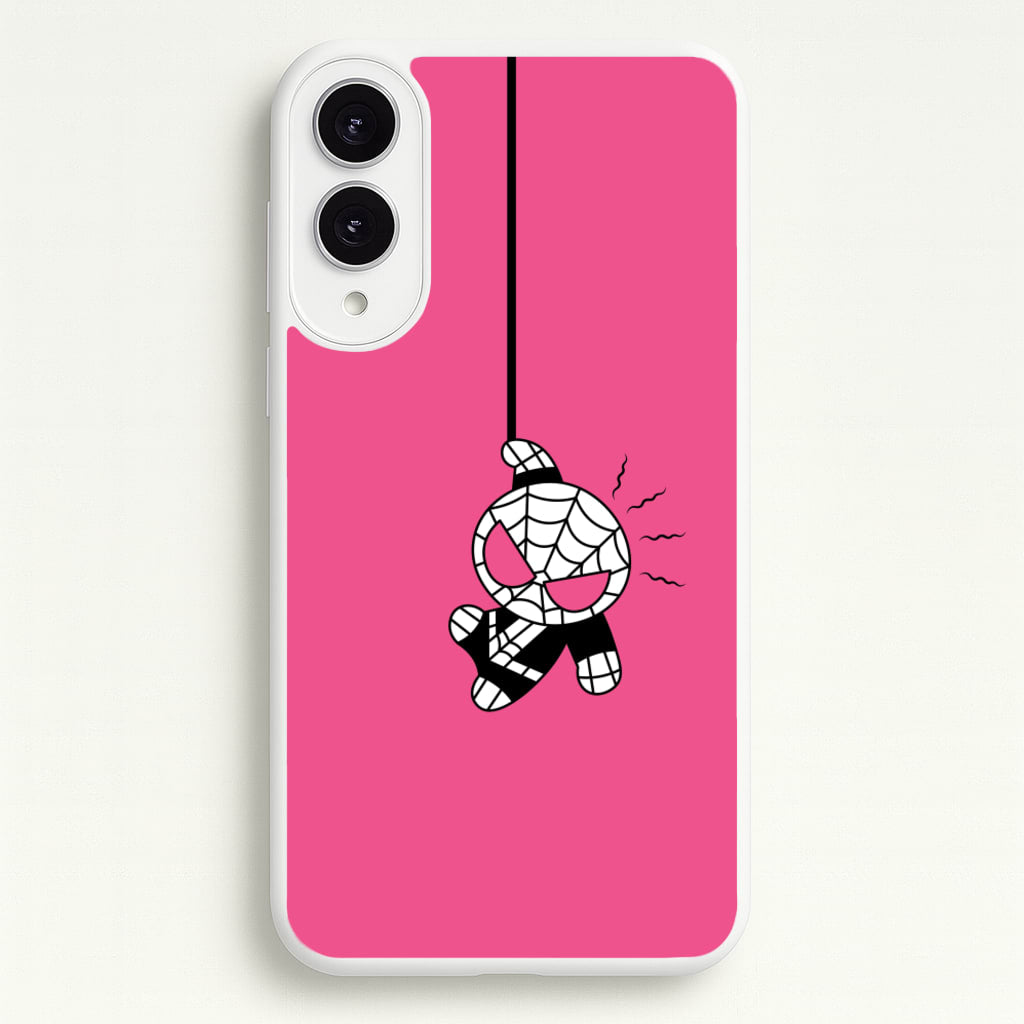 Pink Hanging Spider Hero - Marvel Phone Case for Galaxy S25 Edge