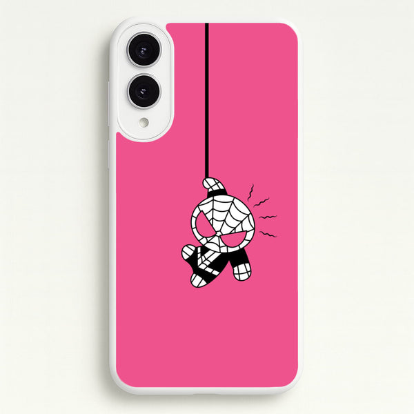 Pink Hanging Spider Hero - Marvel Phone Case for Galaxy S25 Edge