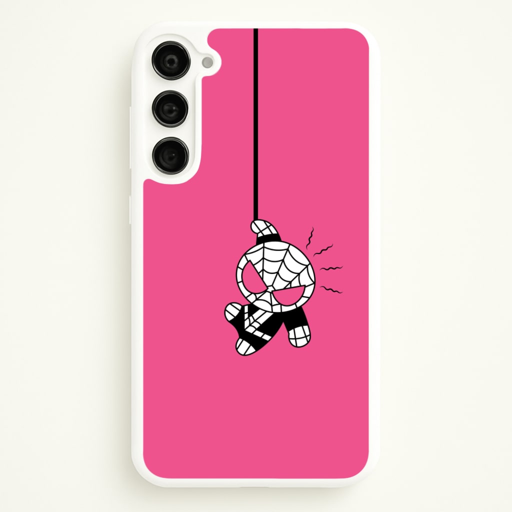 Pink Hanging Spider Hero - Marvel Phone Case for Galaxy S23 Plus