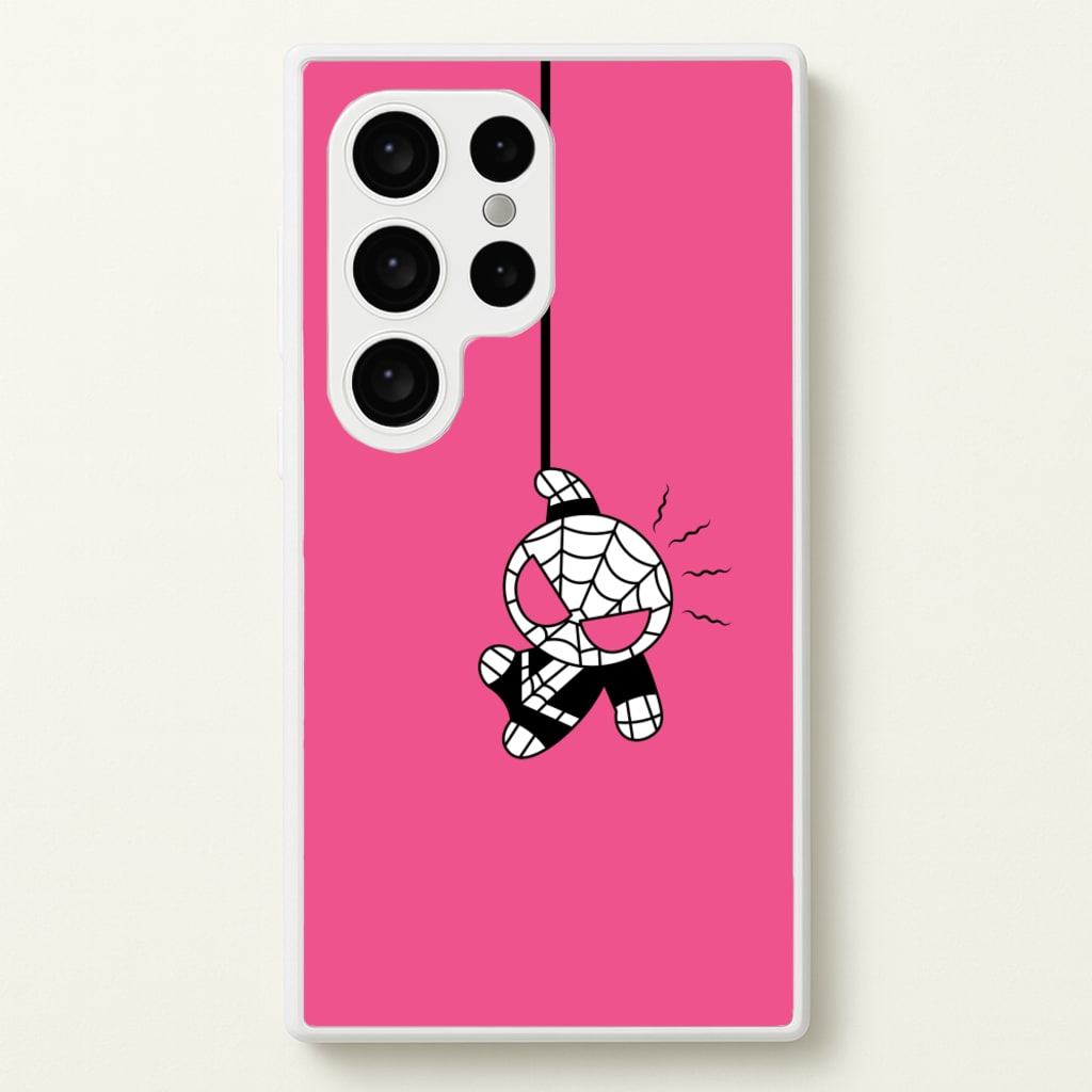 Pink Hanging Spider Hero - Marvel Phone Case for Galaxy S24 Ultra