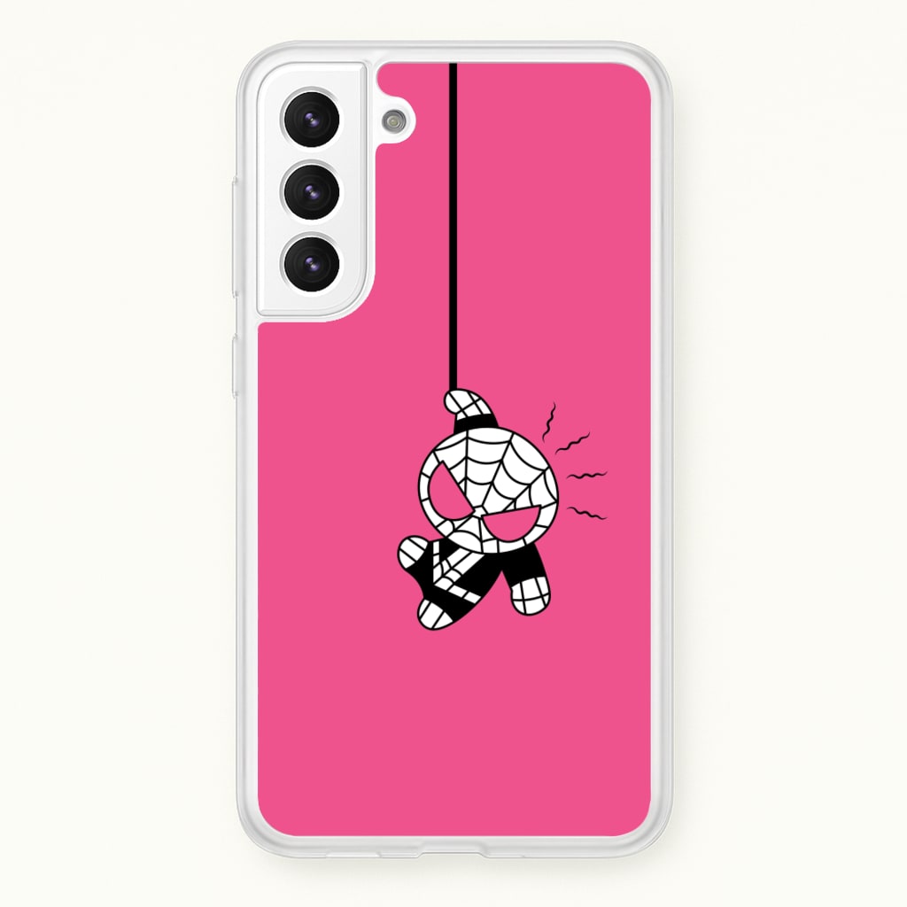 Pink Hanging Spider Hero - Marvel Phone Case for Galaxy S22 Plus